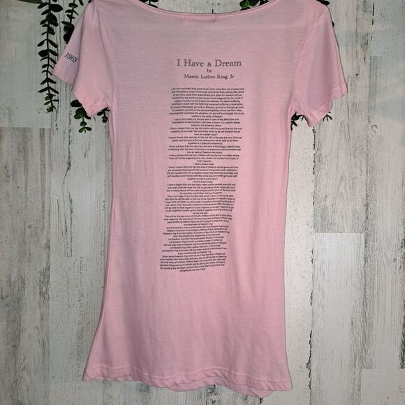 Martin Luther King I Have A Dream Shirt in pink NWT - Picture 4 of 8